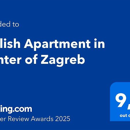 Stylish Apartment In Center Of Zagabria Esterno foto